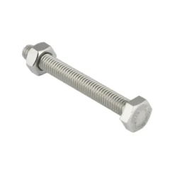 KARWEI zeskantbout voldraad rvs M8x45 mm 8 stuks