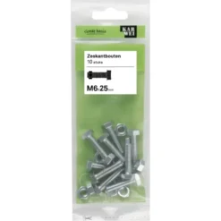 KARWEI zeskantbout voldraad M6x25 mm 10 stuks