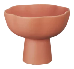 Keramieken fruitschaal rood 25x25x30cm