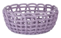 Keramieken mand lila 23x23x10,3cm