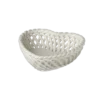 Keramieken schaal wit 16x16x16cm