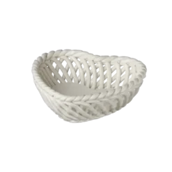 Keramieken schaal wit 16x16x16cm