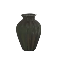 Keramieken vaas groen 25,4x25,4x38cm