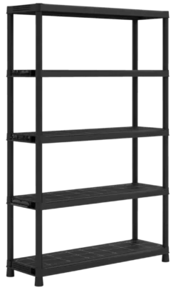 Keter Plus stellingkast kunststof zwart 120 x 40 x 187 cm