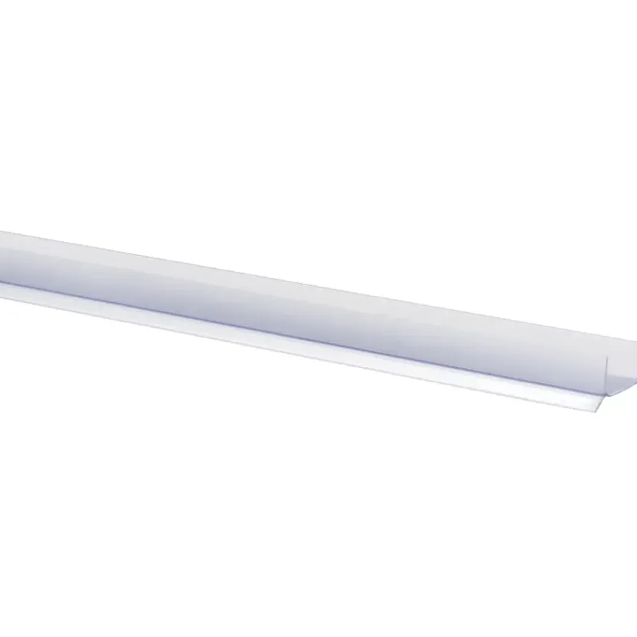 Geen Keukenplintprofiel kunststof 9.5x20mm transparant lengte 260cm Clearance