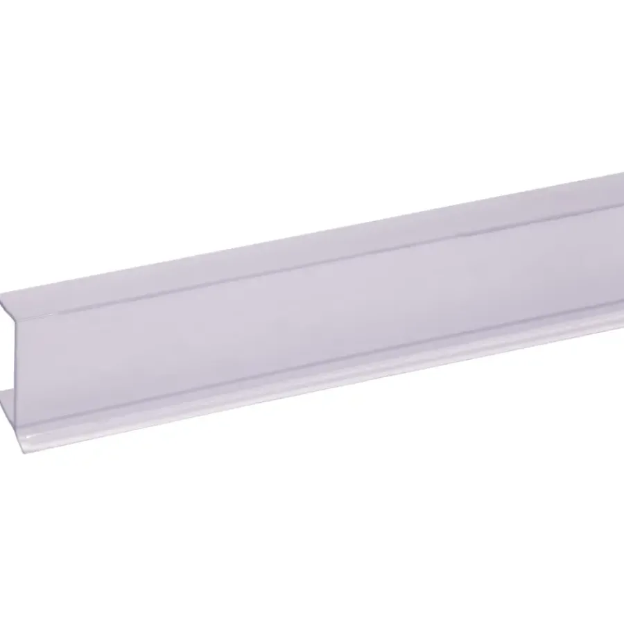 Geen Keukenplintprofiel kunststof 9.5x20mm transparant lengte 260cm Clearance