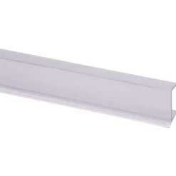 Geen Keukenplintprofiel kunststof 9.5x20mm transparant lengte 260cm Clearance