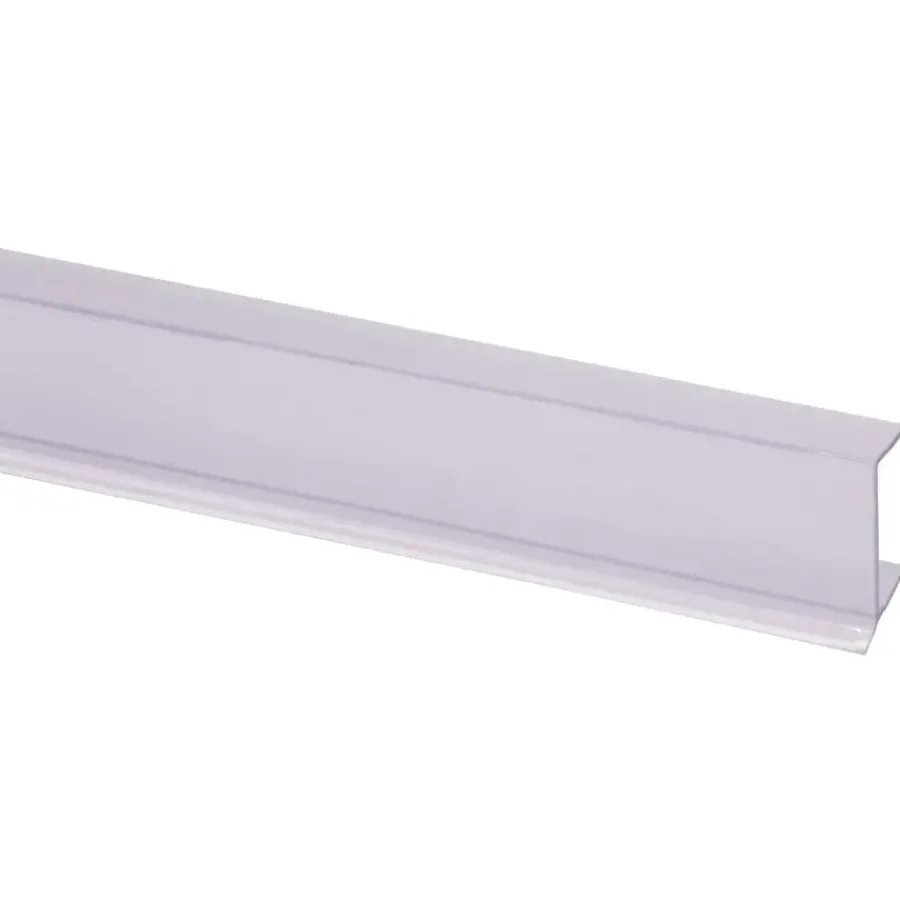 Geen Keukenplintprofiel kunststof 9.5x20mm transparant lengte 260cm Clearance