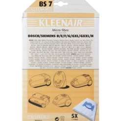 Kleenair stofzuigerzak Bosch/Siemens BS-7 5 stuks + 1 filter Best