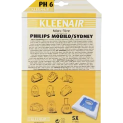 Kleenair Stofzuigerzak Philips Mobilo/Sydney PH 6 5 stuks Hot