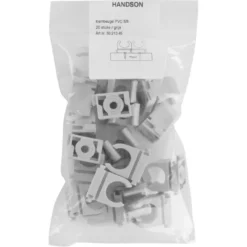 Handson Klembeugel PVC 5/8 Grijs Slagvast 20 Stuks New
