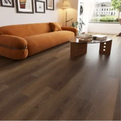 Kleurstaal click PVC Basic oud bruin eiken houtlook