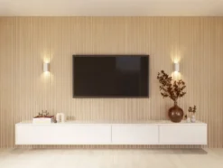 CanDo Kleurstaal lattenwand Decowall Blend ton sur ton natuur eiken 25x30cm Online