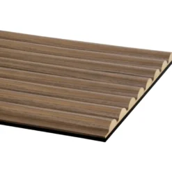 CanDo Kleurstaal lattenwand Decowall Acoustic Curve walnoot 25x30cm Sale