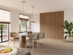 CanDo Kleurstaal lattenwand Decowall Advanced brons eiken 25x30cm Hot