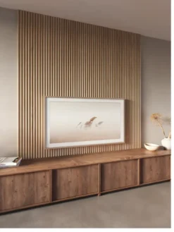 CanDo Kleurstaal lattenwand Decowall Acoustic Curve naturel eiken 25x30cm Sale