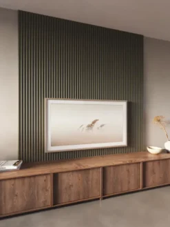 CanDo Kleurstaal lattenwand Decowall Acoustic Curve salie 25x30cm New