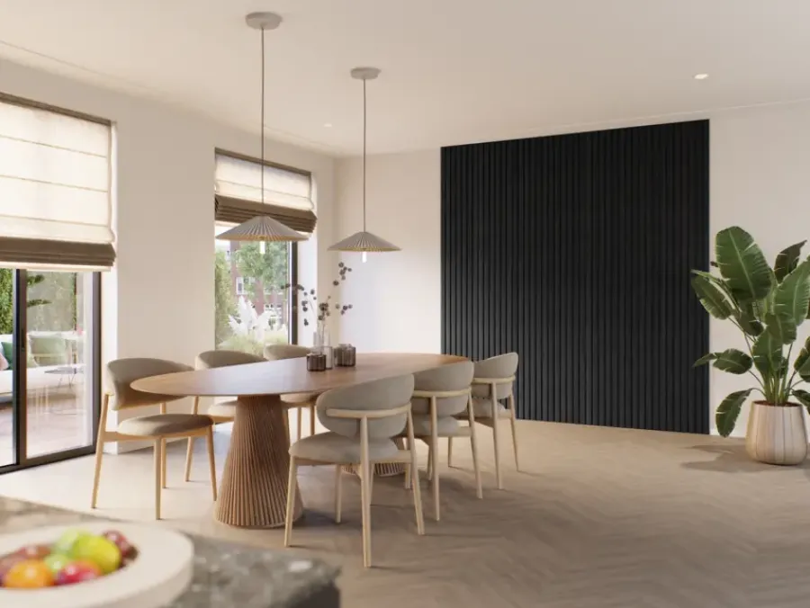 CanDo Kleurstaal lattenwand Decowall Advanced walnoot 25x30cm Online