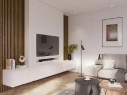 CanDo Kleurstaal lattenwand Decowall Acoustic rustiek eiken 25x30cm Clearance