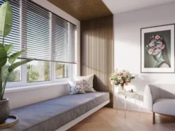 CanDo Kleurstaal lattenwand Decowall Acoustic rustiek eiken 25x30cm Clearance