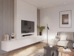 CanDo Kleurstaal lattenwand Decowall Acoustic grijs eiken 25x30 cm Sale