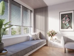 CanDo Kleurstaal lattenwand Decowall Acoustic grijs eiken 25x30 cm Sale