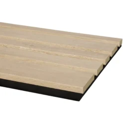CanDo Kleurstaal lattenwand Decowall Acoustic Blend naturel eiken 25x30cm New