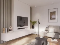 CanDo Kleurstaal lattenwand Decowall Acoustic vergrijsd eiken 25x30cm Clearance