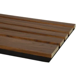CanDo Kleurstaal lattenwand Decowall Acoustic Blend walnoot 25x30cm New