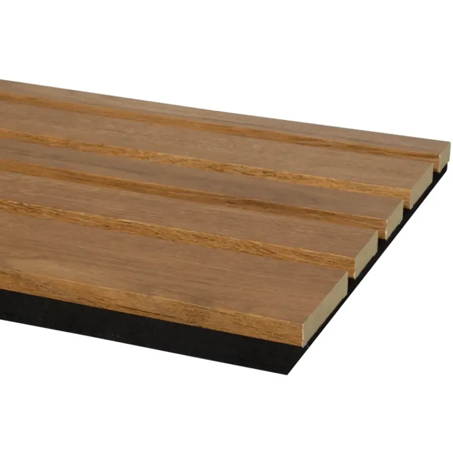 CanDo Kleurstaal lattenwand Decowall Acoustic Blend brons eiken 25x30cm Online