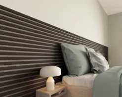 CanDo Kleurstaal lattenwand Decowall Acoustic zwart 25x30cm Clearance