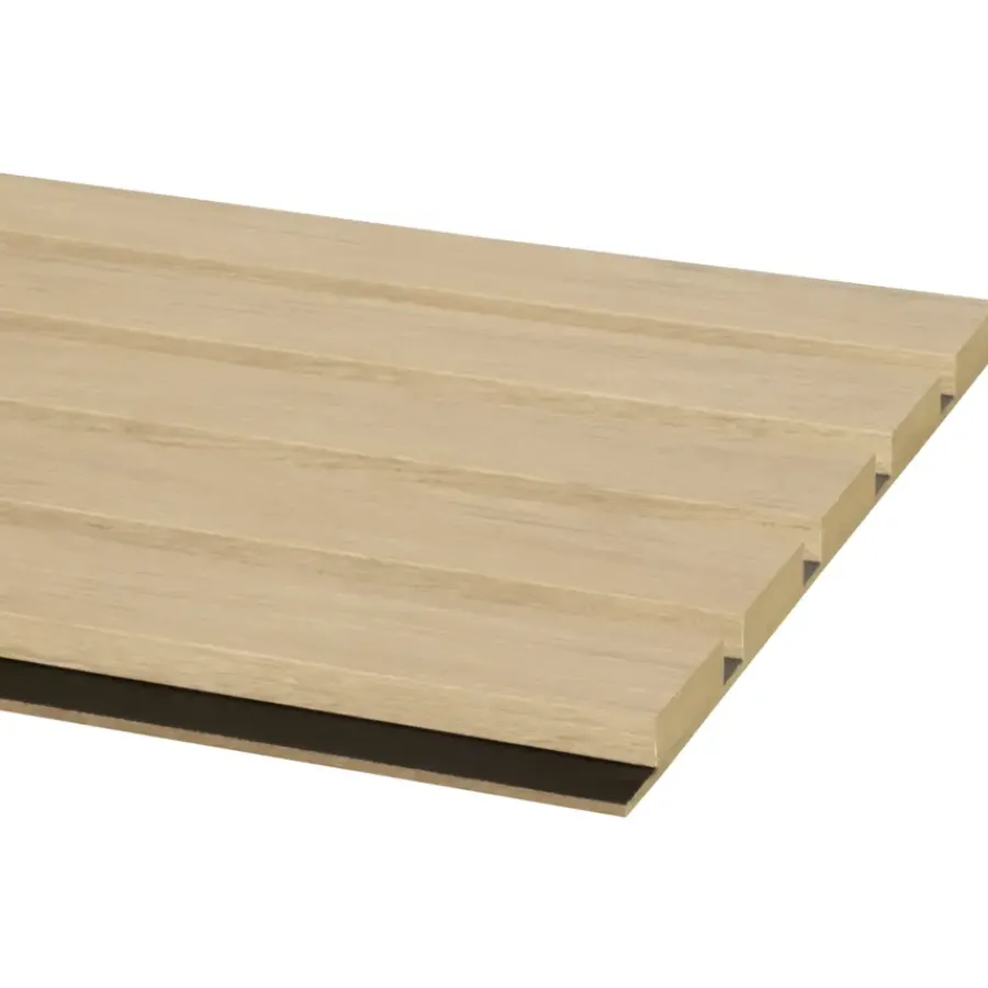 CanDo Kleurstaal lattenwand Decowall Essential naturel eiken 25x30cm