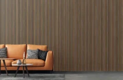 Silentlines Kleurstaal lattenwand geolied eiken 20x30 cm Hot