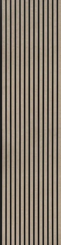 Silentlines Kleurstaal lattenwand vilt op vilt lichtbruin 20x30 cm New
