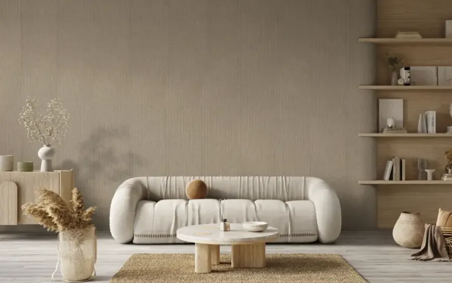 Silentlines Kleurstaal lattenwand vilt taupe 20x30 cm Best