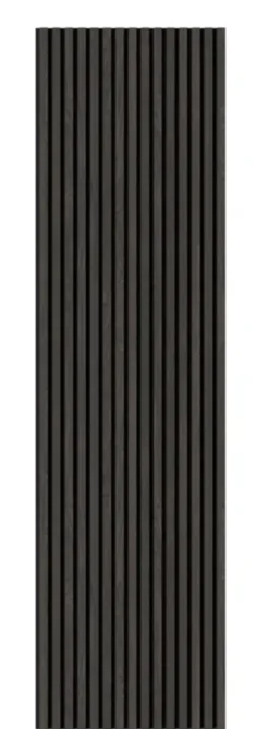 Silentlines Kleurstaal lattenwand zwart eiken 20x30 cm New