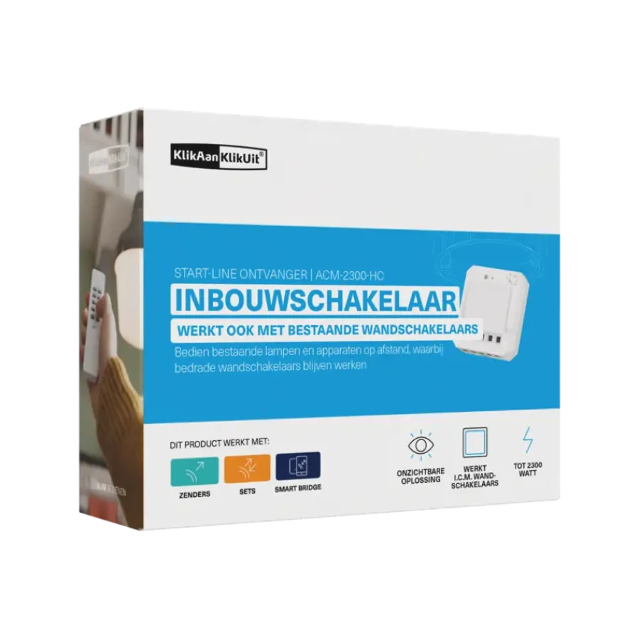 KlikAanKlikUit ACM-2300-HC Ingebouwde Schakelaar New