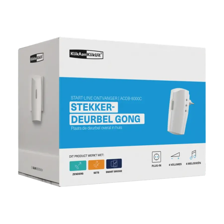 KlikAanKlikUit Plug-in draadloze deurbel ACDB-8000C Clearance
