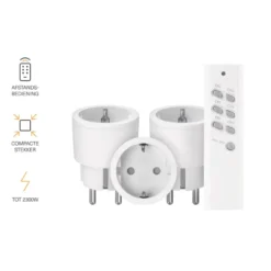 KlikAanKlikUit schakelset APC3-2300R afstandsbediening en 3x stekkerdoos schakelaars Outlet