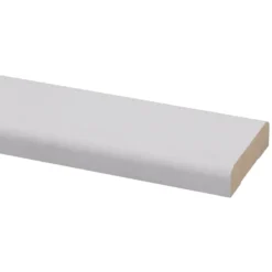 Geen Koplat MDF recht wit gegrond 12x45mm 270cm Best