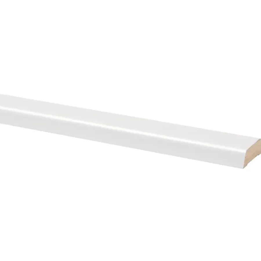 Geen Koplat MDF schuin wit folie 12x37 mm lengte 260 cm Clearance