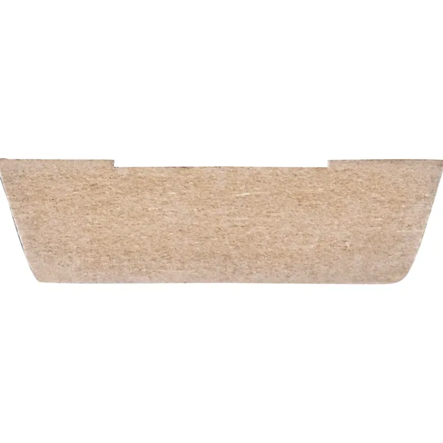 Geen Koplat MDF schuin wit gegrond 12x45mm 270cm Clearance