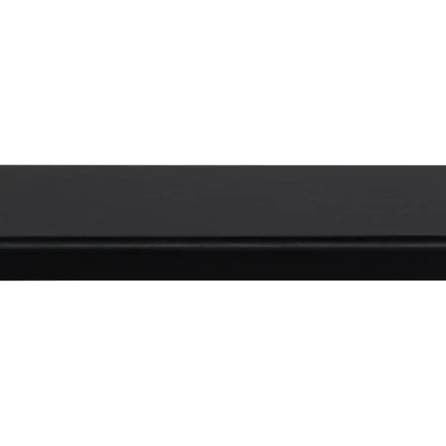 Geen Koplat recht grenen zwart gelakt 12x45mm 270cm Outlet