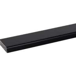 Geen Koplat recht grenen zwart gelakt 12x45mm 270cm Outlet