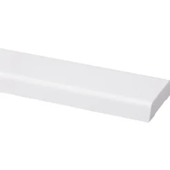 Geen Koplat schuin grenen wit gelakt 12x45mm 270cm