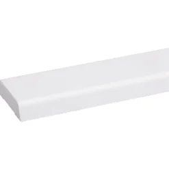 Geen Koplat schuin grenen wit gelakt 12x45mm 270cm