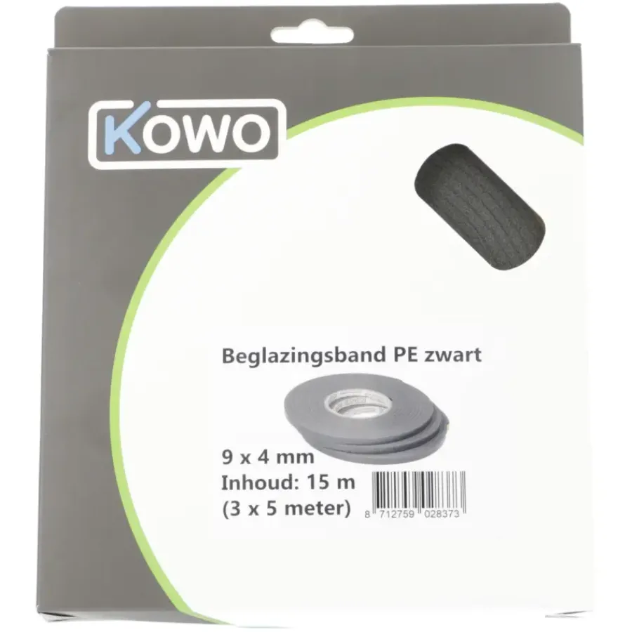 KOWO beglazingsband 4 x 9 mm 15 m New