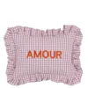 Kussen Amour paars - l35xb25xh10cm