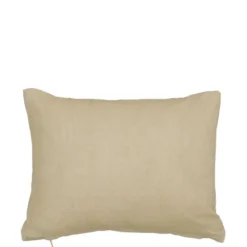 Kussen block beige - l35xb25xh10cm