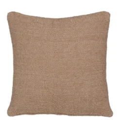 Kussen effen beige 45 x 45 cm